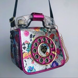 Betsy Johnson Pouty Hotline Crossbody Bag